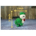 thumbnail image 6 of Sutra Sea Turtle Crochet Toy | Baby Turtle Amigurumi Toy for Baby Shower |100% Handmade Natural Wool Turtle | Cute Turtle Toy | Size 3X2 Inch Soft Toys for Baby Girl, 6 of 8