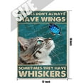 thumbnail image 5 of Vintage Metal Plaque, Angels Don't Always Have Wings Sometimes They Have Whiskers Retro Tin Sign, Cat Lovers Gift, Gift for Women Men Who Loss of Pets,Pet Sympathy Gift 12x16 Inch, 5 of 6
