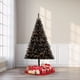 Holiday Time Pre-Lit 6.5' Madison Pine Black Artificial Christmas Tree ...