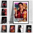 thumbnail image 2 of Póster de Scarface de película de gángster clásico, impresiones en lienzo, dormitorio, decoración grande del hogar, arte de pared, imagen, pared, decoración de oficina, 2 of 4