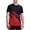 Red, variant on Iyufng Men's Athletic Shirts Printed Summer Breathable Quick-Dry Fitness Tops