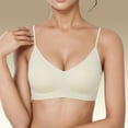 thumbnail image 2 of Brasier Mujer Bralette sin Costuras para Mayor Comodidad, sin Aros, Push up, Relleno, Camiseta, sin Relleno, Copa Suave, Forro Ligero, para Uso Diario Extra Grande, 2 of 5