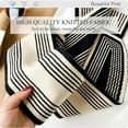 thumbnail image 3 of Winter Skinny Knit Scarf Women's Easy Drawstring Striped Animal Print Knit Neck Scarf, 3 of 6