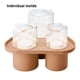thumbnail image 4 of Injueey Molde de silicona para cubitos de hielo para vasos de 40 onzas: bandejas de cubitos de hielo fáciles de limpiar y sin BPA Siliconas Cocina y Comedor ámbar, 4 of 6