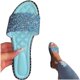thumbnail image 3 of Mujeres Glitter Bling Fancy Slide Flat Low Wedge Casual Moda Sandalias Zapatos Wmkox8yii hj789, 3 of 5