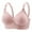 Pink, variant on Tumotour Full Coverage Bra For Women Adjustable Strap Traceless Without Steel Ring Gathering Push Up Comfortable Nursing Bra Large Size Support Breathable Wireless Comfy Soft Daily Bra