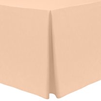 Ultimate Textile Fitted Tablecloth - Shirred Pleat Table Skirt