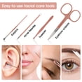 thumbnail image 4 of MINKUROW Nail Clippers and Beauty Tool Portable Set,Rose Gold Martensitic Stainless Steel Manicure Set 12 in 1,with Pink Leather Bag,Suitable for Home,Workplace,Outdoor Travel,Gift Giving, 4 of 7