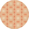 thumbnail image 1 of Ahgly Company Machine Washable Indoor Round Transitional Pastel Orange Area Rugs, 7' Round, 1 of 7