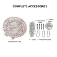 thumbnail image 2 of Mistaha Hammock Chair Macrame Swing with Hardware Accessories Kit Cotton Rope Swing Mesh Swing Max, 2 of 8
