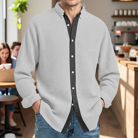 Men's Dress Shirt Classic Fit for Everyday Comfort with - Fabric for Formal and Casual occasions