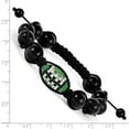 thumbnail image 2 of Swarovski Elements Philadelphia Spirit Football & Onyx Macrame Bracelet, 2 of 2