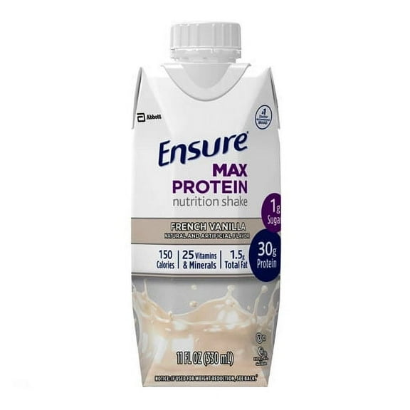 Ensure Max Protein Nutritional Shake French Vanilla Flavor 11 oz 12 Pack