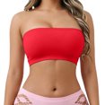 thumbnail image 2 of Bxsruta Women's Bandeau Bra Strapless Seamless Stretch Tube Top for Layering, 2 of 6