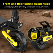 EOEOTWO Off Road Electric Scooter for Adults,Top Speed 30MPH ,48V 23.4AH 40Miles Long Range 1200W E-Scooter for Adults, Commuting E-Scooter with 11 All TerrainTires, Full Suspension