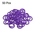thumbnail image 3 of Unique Bargains 0.8' OD 0.6' ID Loose Leaf Rings Binder Ring Plastic for Book DIY Scrapbook Notebook, Purple 50 Pack, 3 of 5