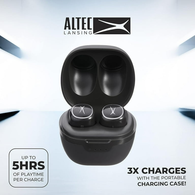 Altec Lansing True Wireless Headphones with Charging Case Black MZX5000 CGRY