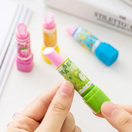 

Lipstick Eraser Novelty Pencil Erasers For Kids Party Bag Fillers Stationery Organizer Bag Easy Easter Crafts for Kids Stationery Pens Organizer