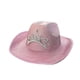thumbnail image 4 of Sombrero de vaquero de lujo Gorra de estilo occidental Ropa Decoración de estilo retro Vestido parpadeante Disfraz de Cosplay Mujeres Hombres , Rosado Yinane Sombrero de vaquero, 4 of 6