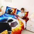 thumbnail image 3 of Erosebridal Football Sport Gamer Bed Sheets,Soccer Ball Game King Sheets For Kids Boys 4pcs, 3 of 6
