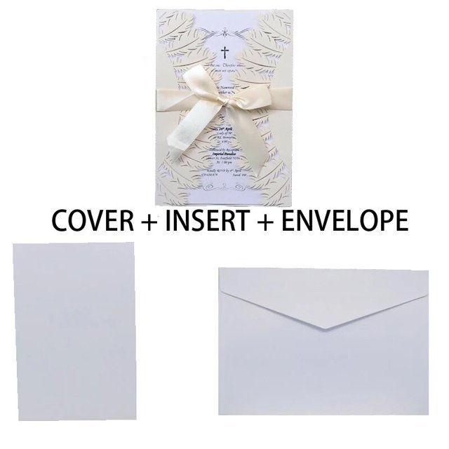 Tarjeta de invitación de plumas de 10 piezas, tarjeta de felicitación de cumpleaños, boda, tarjeta de agradecimiento, tarjeta de regalo con cinta de sobre para fiesta