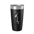 thumbnail image 1 of Saluda Lake Map Tumbler Travel Mug Insulated Laser Engraved Coffee Cup South Carolina 20 oz Black, 1 of 5