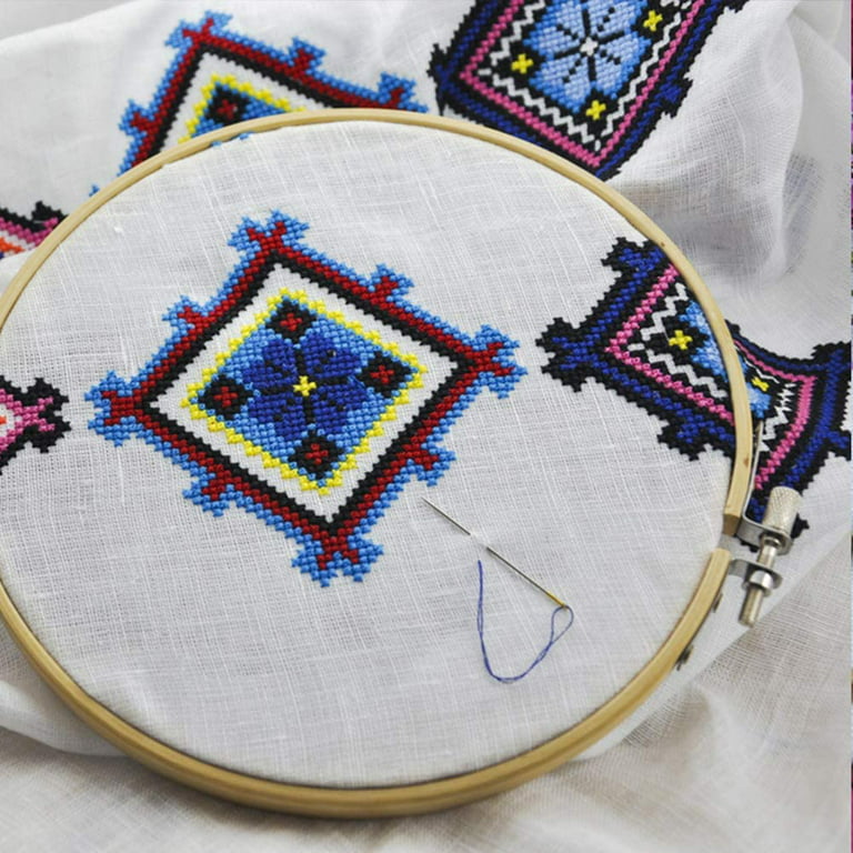 Cross Stitch Style - 1.5 Mini Embroidery Wood Hoops - The Yarn