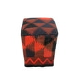 thumbnail image 2 of Kilim Pouf Jarrod, Black (12"x12"x17"), 2 of 2