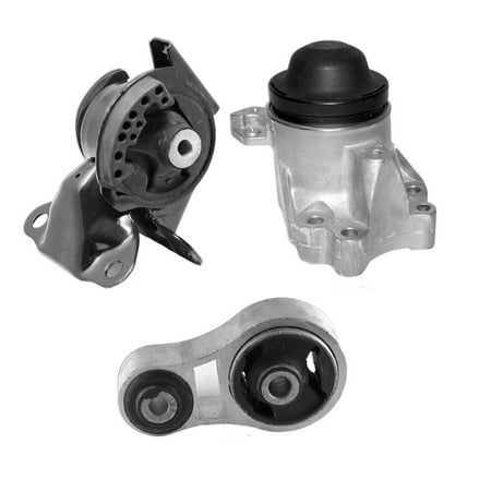 4M Auto Parts Hydraulic Right Engine Mount Rear Engine Torque Strut Mount & Left Transmission Mount 3PCS Parts 9537 10103 9507