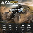 thumbnail image 5 of DEERC DE45 1:14 Remote Control Truck, RC Car Toy Rock Crawler, 4WD Off Road Monster Truck with Metal Shell Dual Motors LED Headlight 90 Min Play, 5 of 8