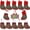Mix-12PCS, variant on Mini Christmas Stockings, 12 Pack Small Buffalo Plaid Stocking Snowflake Red Green Stockings Bulk for Christmas Tree Ornament Decorations Gift Holder(9 Inches)