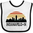 thumbnail image 3 of Inktastic Indianapolis Indiana Skyline Retro Boys or Girls Baby Bib, 3 of 4