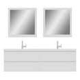 thumbnail image 3 of Alya Bath Paterno 72" Modern Wood Wall Mounted Bathroom Vanity in White, 3 of 7