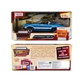 thumbnail image 3 of 1974 Chevrolet Vega GT Blue Metallic with White Stripes "Forgotten Classics" Series 1/24 Diecast Model Car by Motormax, 3 of 3