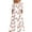 White#, variant on Miqool Womens Elegant Jumpsuits Retro Print Dressy Casual Elbow-Length Sleeve V Neck Wide Leg Pants Rompers One Piece Outfits with Pockets