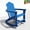 Navy Blue, variant on FOOWIN Folding Rocking Adirondack Chair, HDPE Plastic Rocking Chairs for Patio Porch Rocker Chair, White