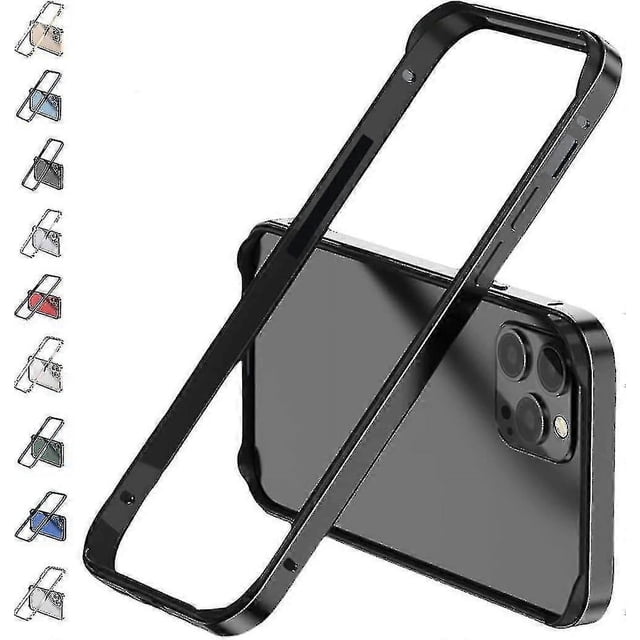 Aluminum Frame Metal Bumper Frame Case Compatible Iphone 14 Pro Max/14 Pro/14 Plus Metal Frame Armor Edge