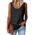 thumbnail image 2 of Tank Tops For Women Summer Fashion Sequin Tops Neck Sequin Sleeveless Tanks Tops Blouses Camisole Tops For Women, 2 of 7