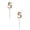 Gold 5, variant on 1 Pc Numeral Birthday Candles Birthday Candles Gold Birthday Cake Candles Number Candles Cake Topper Decoration for Cake Decoration Birthday Parties Wedding Anniversary Celebrations, 6.3", Gold 6
