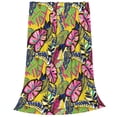 thumbnail image 2 of Sikiie Colrful Tropical Leaves Ultra-Soft Micro flannel Blanket Luxury All Seasons Warm Blanket for Bedding Sofa and Travel (4 sizes)-50"x40", 2 of 7
