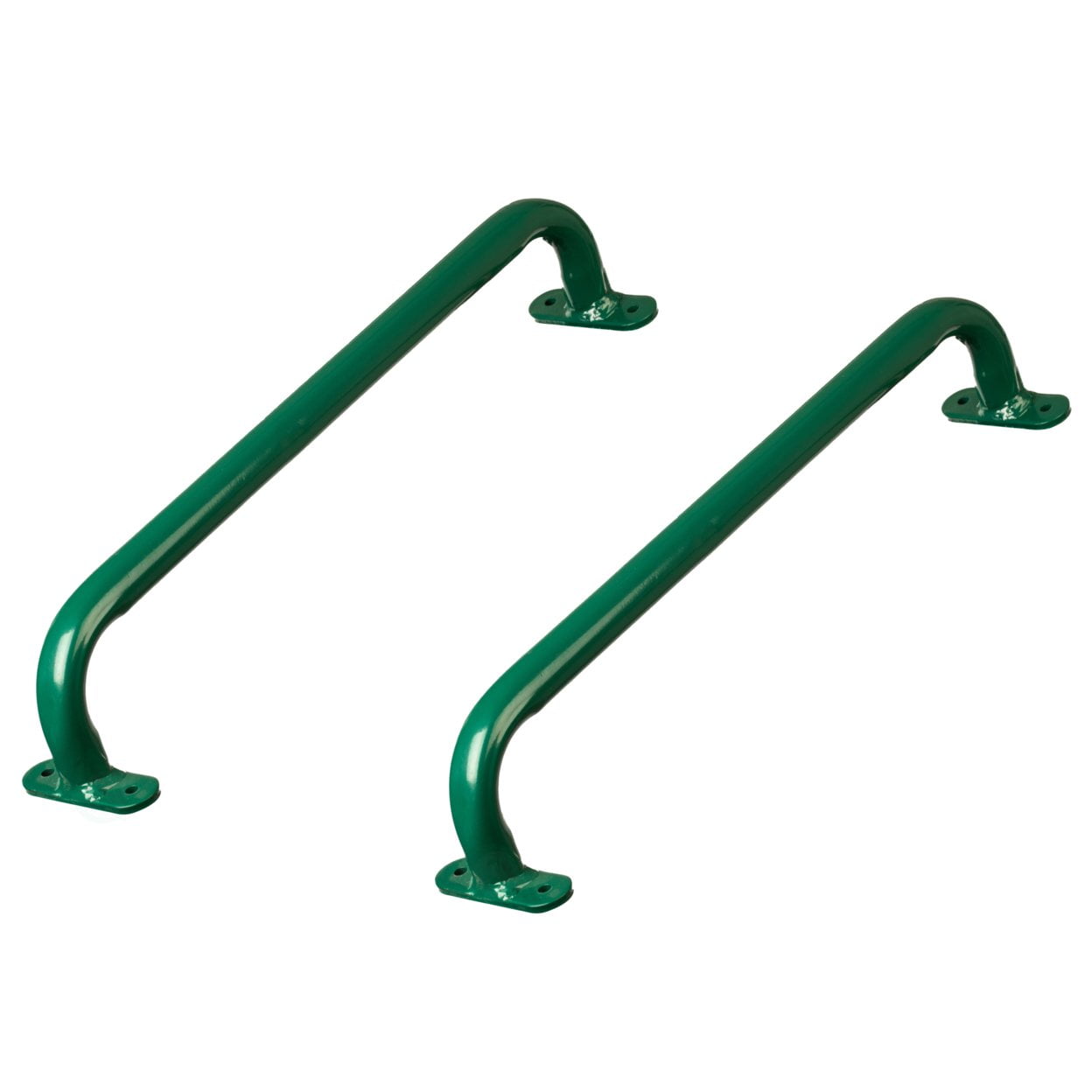 Green Metal Safety Grab Handles Set, Kids Outdoor Play House Hand Grip