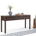 thumbnail image 2 of Pemberly Row Wood 60" Contemporary Console Table in Warm Walnut Brown, 2 of 9
