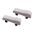 thumbnail image 1 of Almohadillas de reposapiés de silla de oficina almohadillas de brazo de algodón lino de algodón cómodo y espeso amortiguación aumentando almohada de Gris claro, 1 of 8