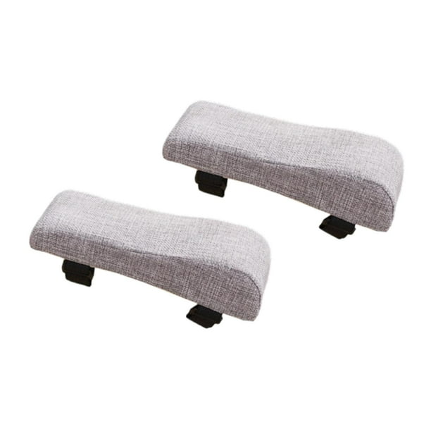 Almohadillas para reposabrazos de silla de oficina con reposabrazos acolchados con funda extraíble y lavable. Gris claro