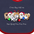 thumbnail image 4 of Inktastic KiniArt Christmas Pomeranians Boys or Girls Baby Bib, 4 of 4