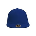 thumbnail image 2 of Top Headwear Plain Flat Bill Fitted Hat, Royal 7 3/4, 2 of 4
