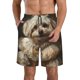 thumbnail image 1 of Fotbe Regal Dog In Royal Attire Trajes de Baño Estampados para Hombre, Shorts de Verano de Secado Rápido, Ropa de Playa, Bañadores-XX-Large, 1 of 6