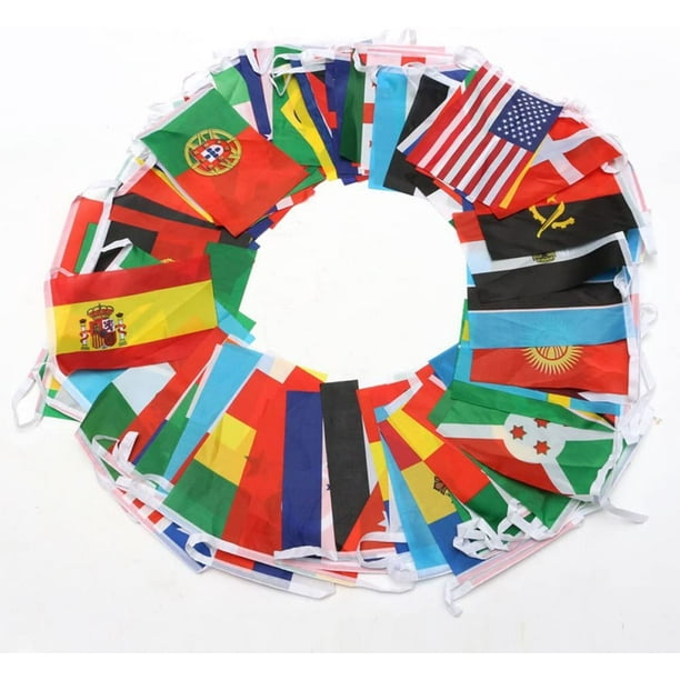 13 Guirlandes Drapeaux Papier Vintage - Animaux - Déco Noël Ancienne