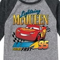 thumbnail image 3 of Cars - Lightning McQueen Think Fast - Youth Boys Raglan T-Shirt, 3 of 5