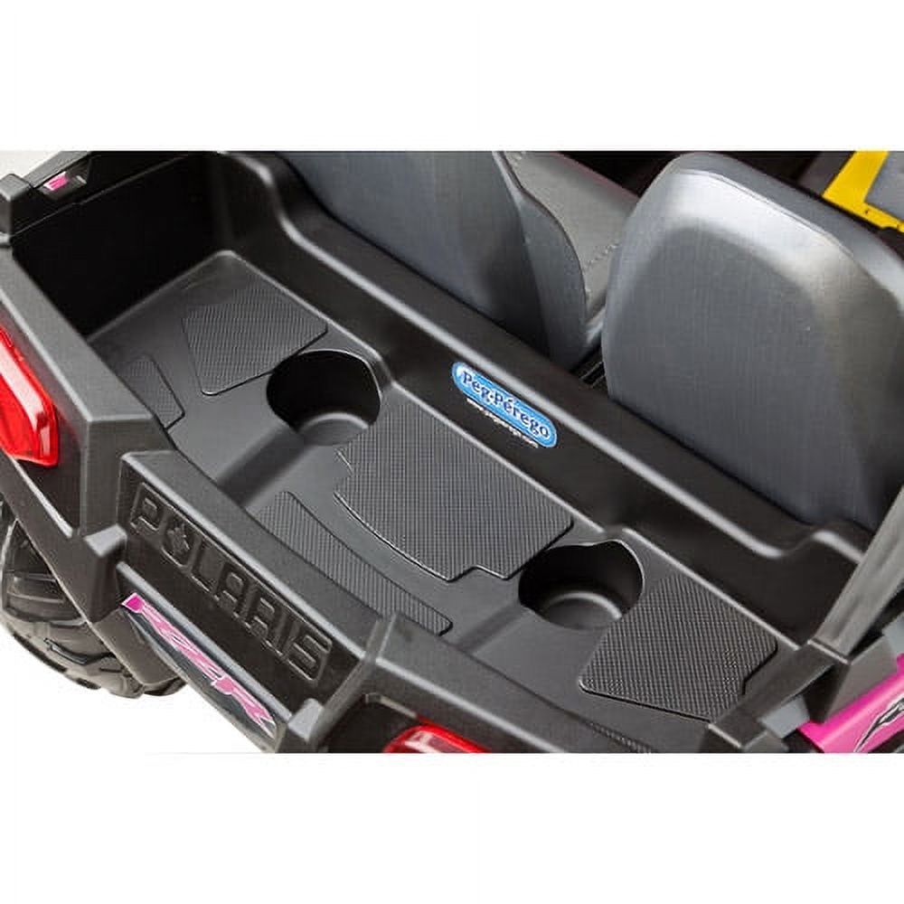 Peg Perego Polaris Ranger RZR 900 12-Volts Battery-Powered Ride-on, Pink - image 4 of 9